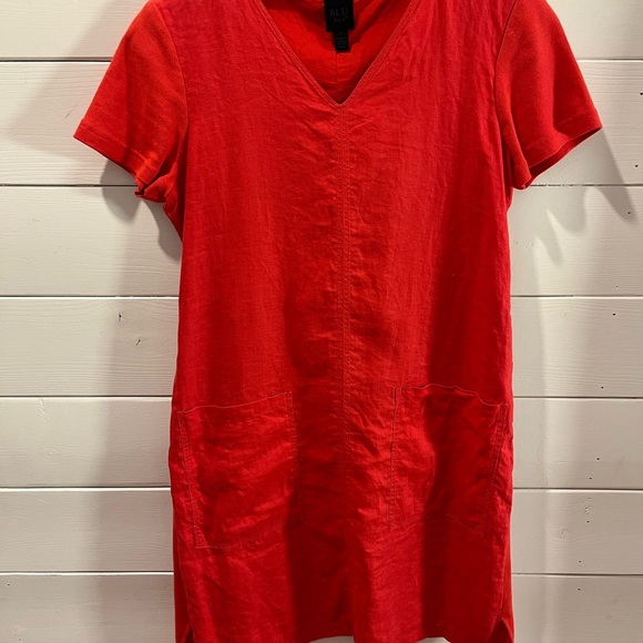 BLU NO.9 – Short Sleeve Red Dress – Size P/S - Picture 5 of 10